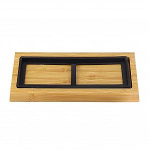 Точильный камень двухсторонний 3000/8000 Grit с деревянной подставкой и направляющей угла synthetic.ua - Фото 1