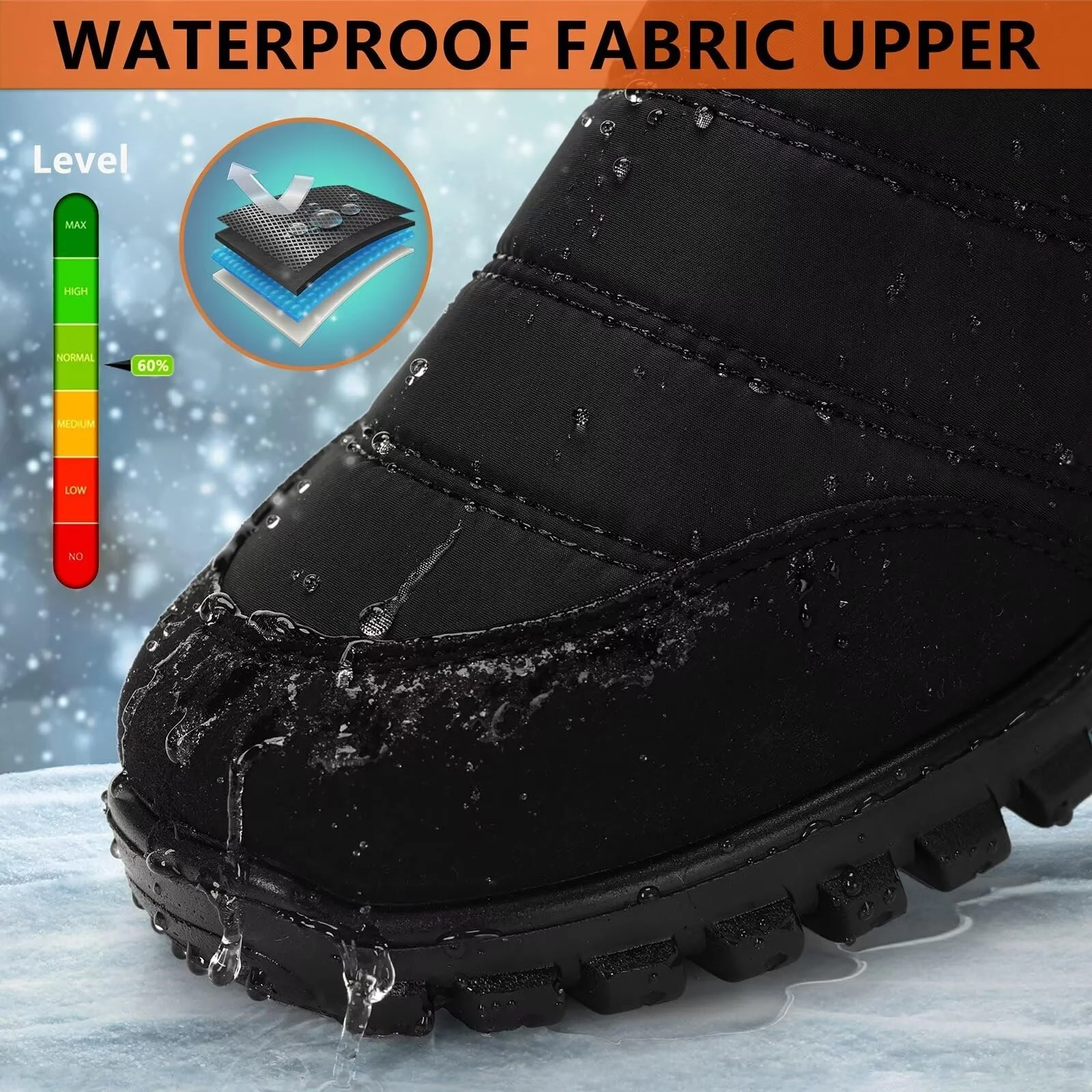 Мужские зимние ботинки CHDDHX утепленные, фото №3