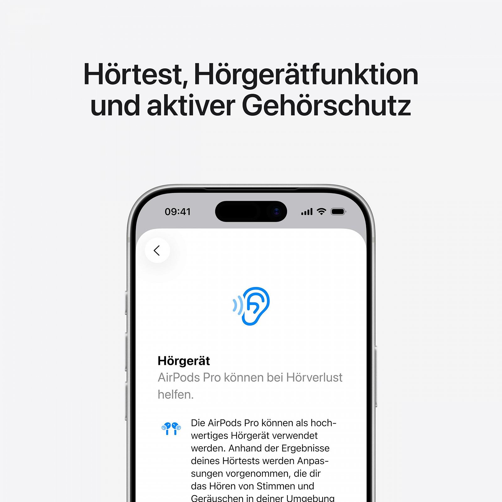 Наушники-вкладыши беспроводные Apple AirPods Pro 3, активное шумоподавление, монитор сердечного ритма, функция слухового аппарата, Bluetooth-наушники, 3D аудио, Hi-Fi звук, зарядка через USB-C, фото №4