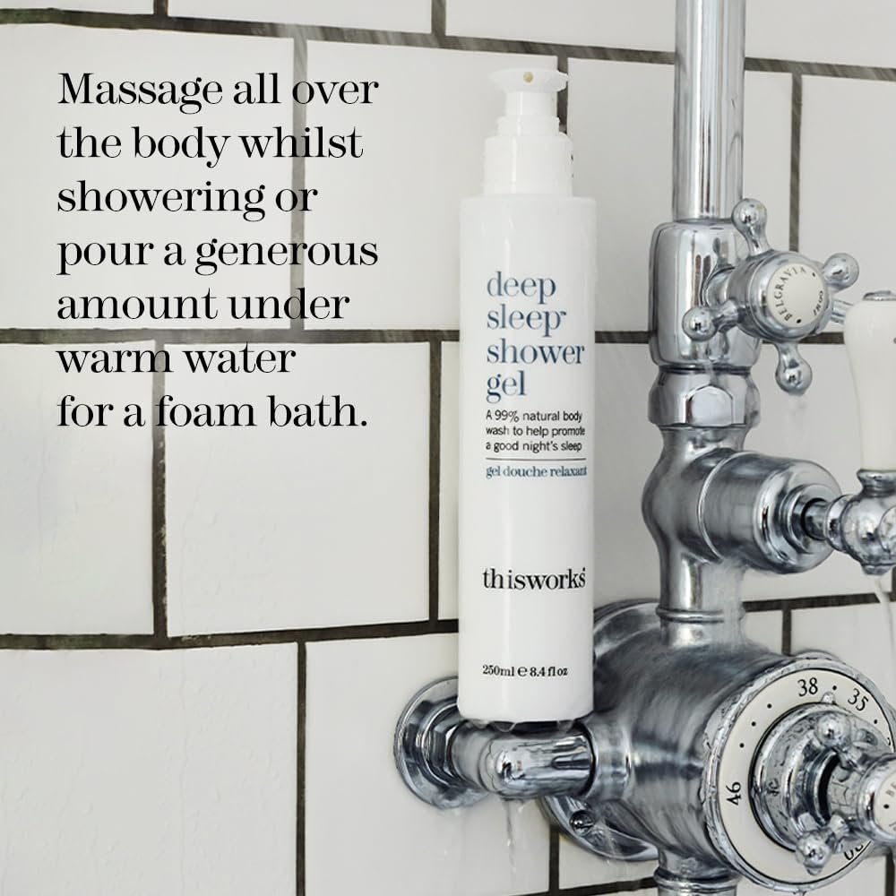 Гель для душа This Works Deep Sleep успокаивающий с эфирными маслами лаванды, ромашки и ветивера для улучшения сна без сульфатов 250 мл, фото №4