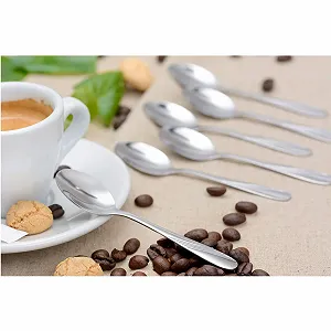 Ложки для эспрессо GRÄWE Серия Stralsund, набор 6 шт, нержавеющая сталь synthetic.ua - Фото 1