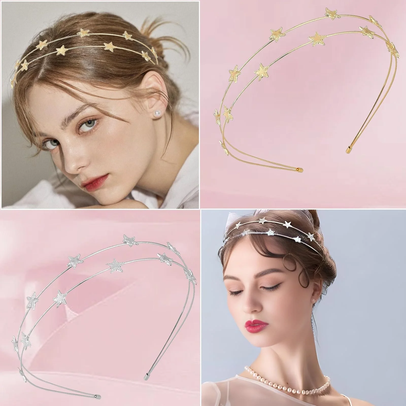 Обруч для волос Звезды с блестящими стразами, фото №4 Обруч для волос Звезды с блестящими стразами, фото №4