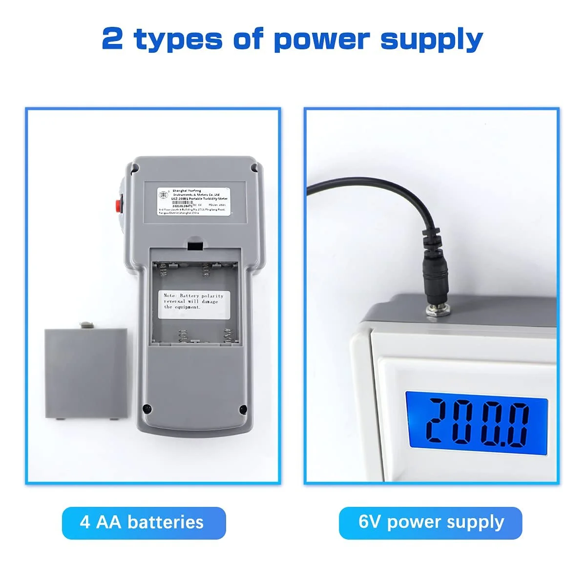 Турбидиметр BriSunshine ‎CH057Q 0-200 NTU Белый, фото №4