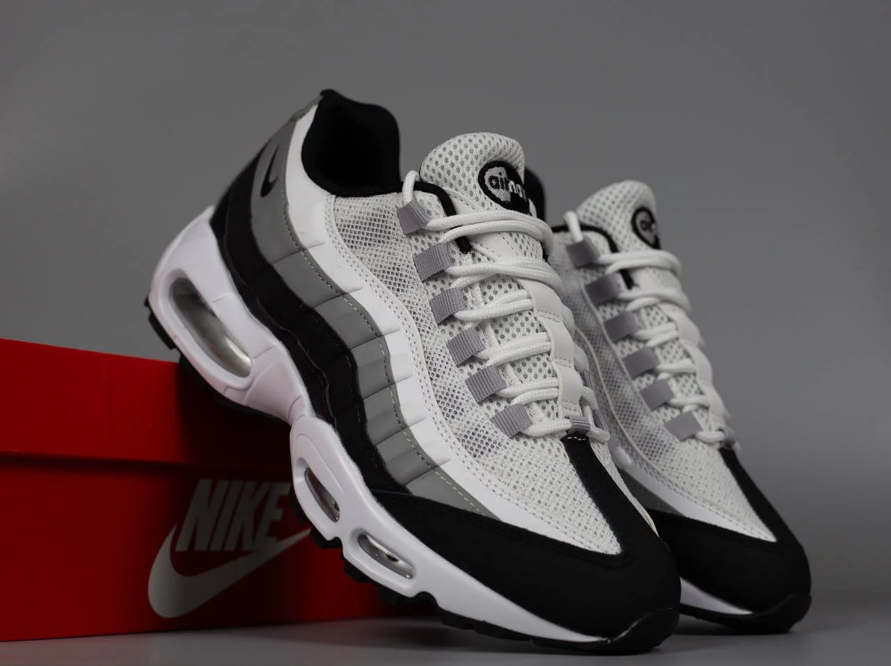 Мужские кроссовки Nike Air Max 95 White Black, фото №8