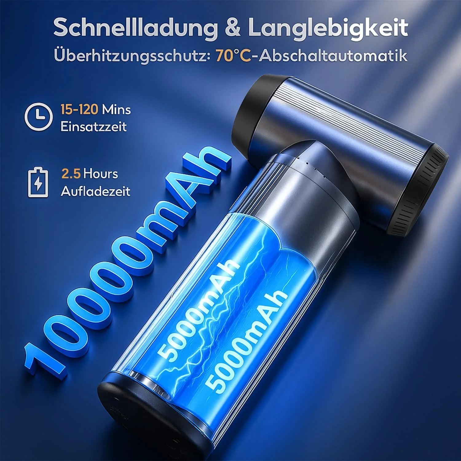 Електрична повітродувка FLOWood 3 швидкості 200,000 об/хв 10000 мАг Aluminium, фото №4 Електрична повітродувка FLOWood 3 швидкості 200,000 об/хв 10000 мАг Aluminium, фото №4