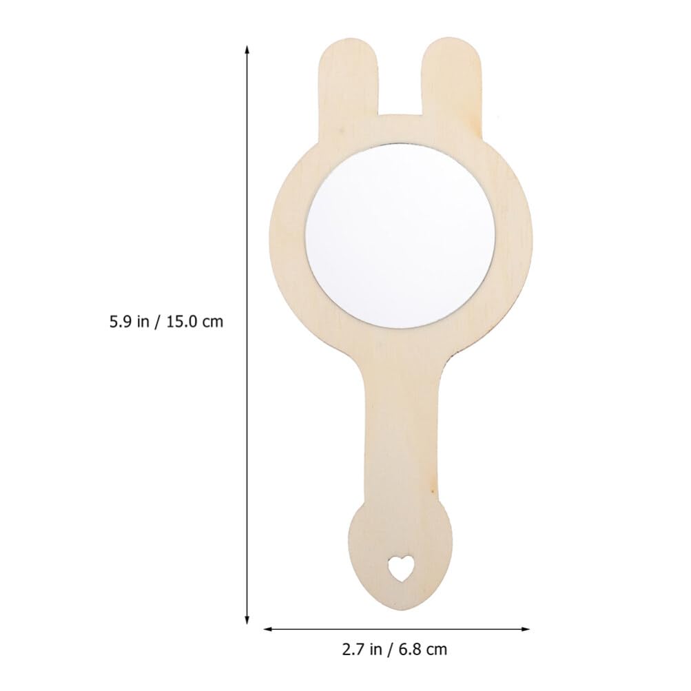 Игрушка Зеркало Beaupretty 5 x Декорированные аксессуары Мини-зеркало С деревянными ручками Сделай сам Ручной инструмент Форма зеркала Деревянный Детский макияжный набор Для раскрашивания, фото №2 Игрушка Зеркало Beaupretty 5 x Декорированные аксессуары Мини-зеркало С деревянными ручками Сделай сам Ручной инструмент Форма зеркала Деревянный Детский макияжный набор Для раскрашивания, фото №2