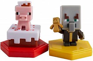Мініфігурки Mattel Minecraft Earth Boost, набір з 2 штук, 5 см, рожевий / сірий - Фото 1