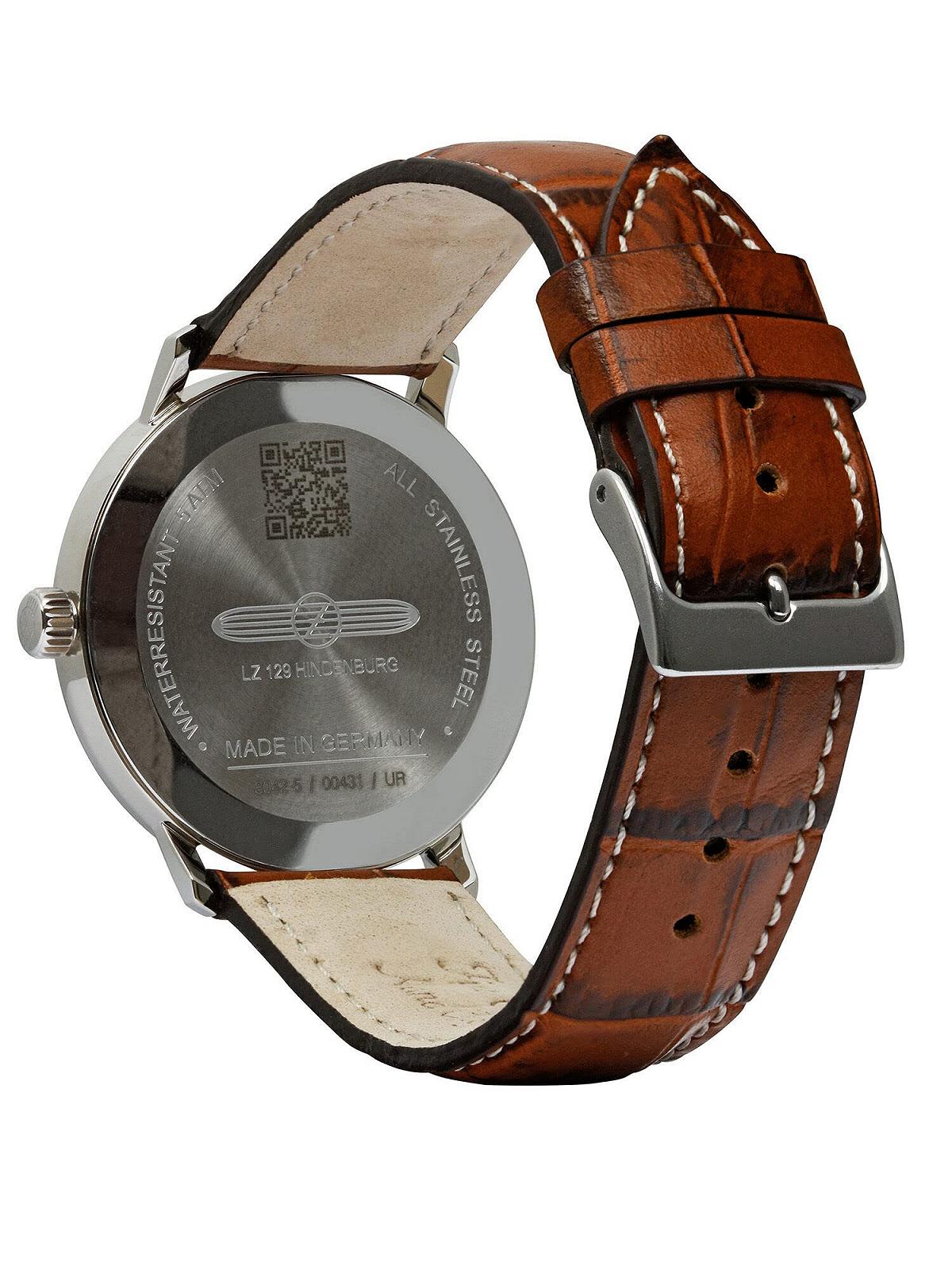 Годинник Zeppelin LZ129 Hindenburg Чоловічий Шкіряний Ремінець Коричневий 8042-5, фото №2