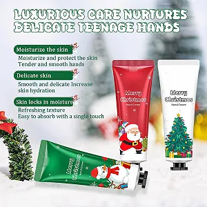 Мини Набор Рождественских Кремов для Рук, Увлажняющий Уход за Руками для Женщин - 5 x 30 мл synthetic.ua - Фото 1