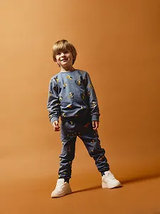 Толстовка NAME IT для хлопчиків Nmmleore LS SWE Bru Pb synthetic.ua - Фото 1