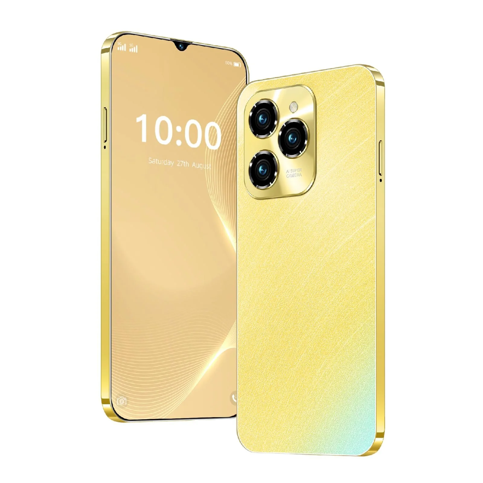 Смартфон Android 6.3" 4G LTE 2GB RAM 16GB ROM Dual SIM Gold Yellow, фото №1