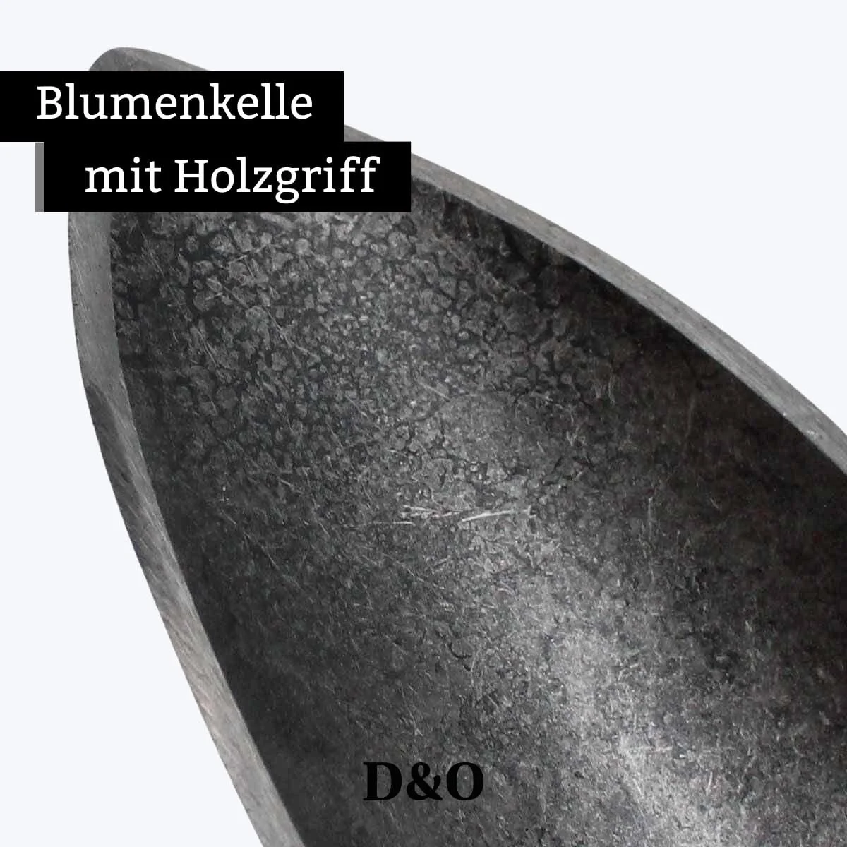 Лопата совковая D&O X-Treme для квітів, кована борна сталь, дерев'яна ручка (ясен), 35 см, фото №5