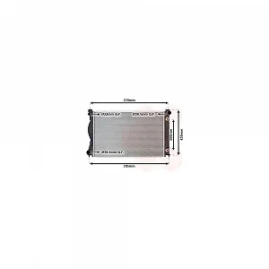 Радіатор охолодження двигуна VAN WEZEL 03002236 для AUDI - Фото 1