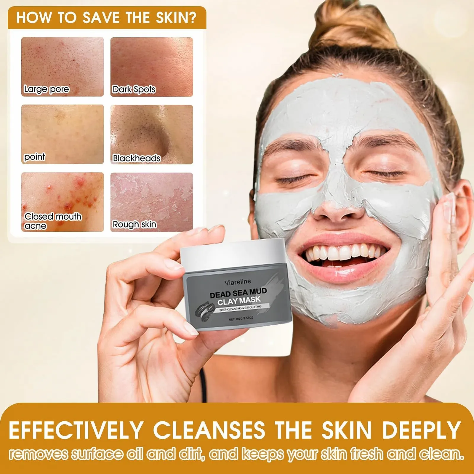 Маска Глиняна, 4 Набори Маска з Глиною для Відновлення, фото №3