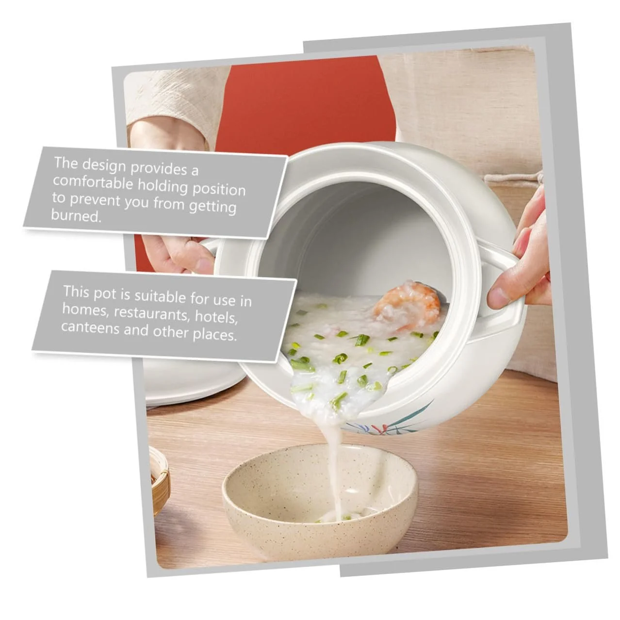 Кастрюля VANZACK Керамическая Термостойкая для индукционных плит и духовки, фото №7 Кастрюля VANZACK Керамическая Термостойкая для индукционных плит и духовки, фото №7