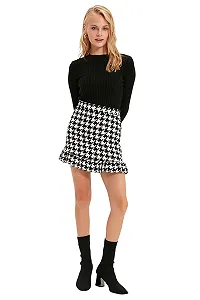 Мини-юбка TRENDYOL, оборка, подол "русалка", тканая, детская synthetic.ua - Фото 1