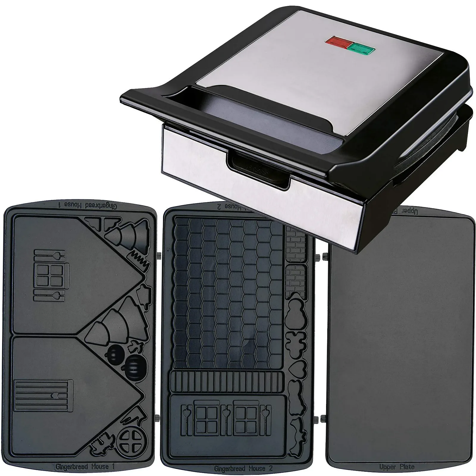 Устройство для приготовления имбирных пряников Syntrox Germany MM-1400W со съемными пластинами для выпечки, черный, фото №1 Устройство для приготовления имбирных пряников Syntrox Germany MM-1400W со съемными пластинами для выпечки, черный, фото №1