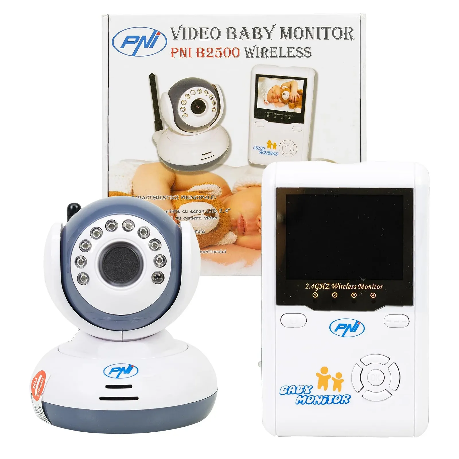 Видеоняня PNI B2500 2.4" WiFi, фото №2 Видеоняня PNI B2500 2.4" WiFi, фото №2