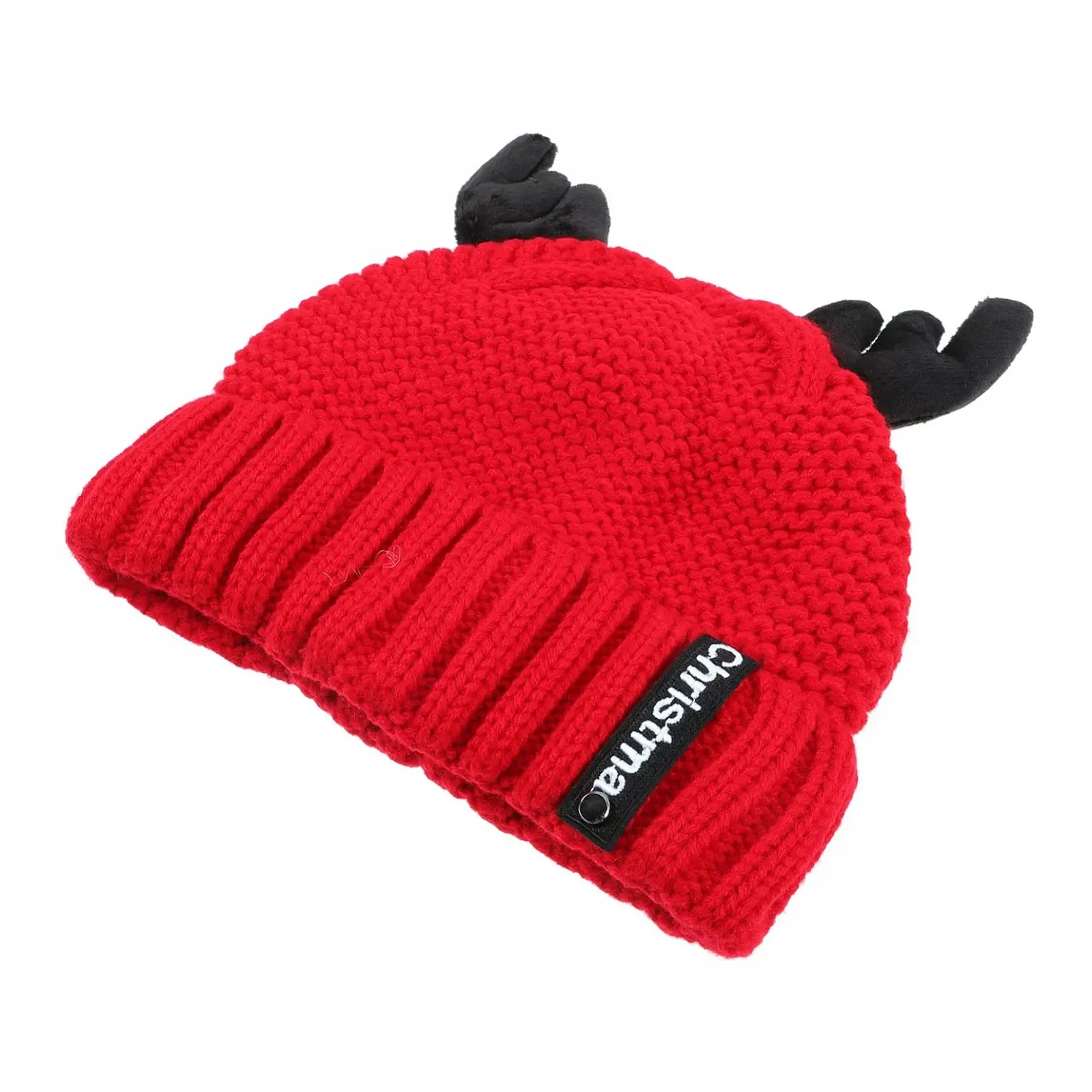 В'язана шапка LIFKOME Різдвяна Тепла вовняна пряжа Червоний, фото №1