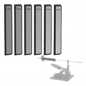 Набір алмазних каменів для заточування ножів 6 шт 180# 400# 800# 1500# 2000# 3000# synthetic.ua - Фото 1