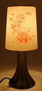 Настільна лампа Luna24 16719 Touch Lamp with Rose Print synthetic.ua - Фото 1