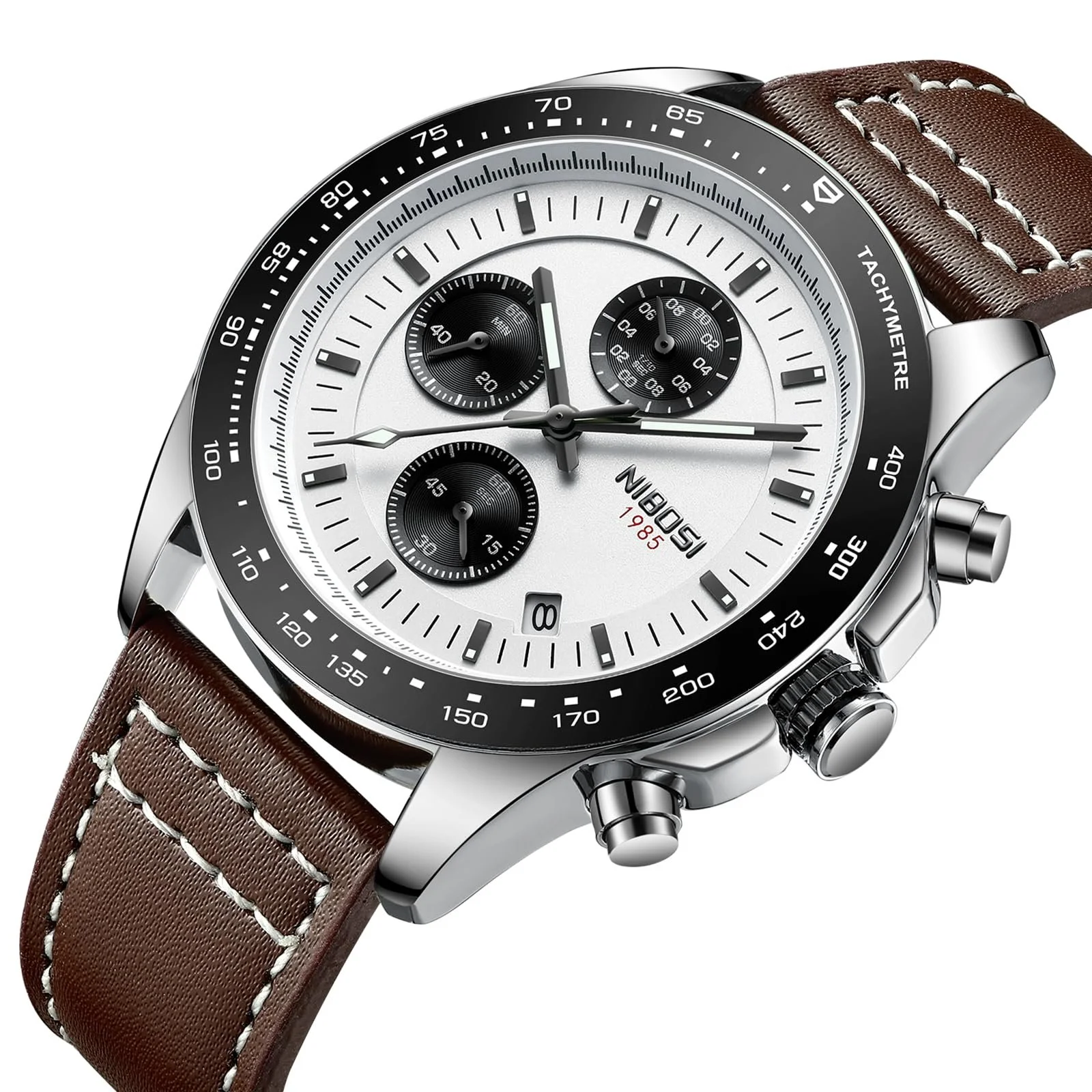 Мужские часы NIBOSI Кварцевые Аналоговые Коричневые, фото №2 Мужские часы NIBOSI Кварцевые Аналоговые Коричневые, фото №2