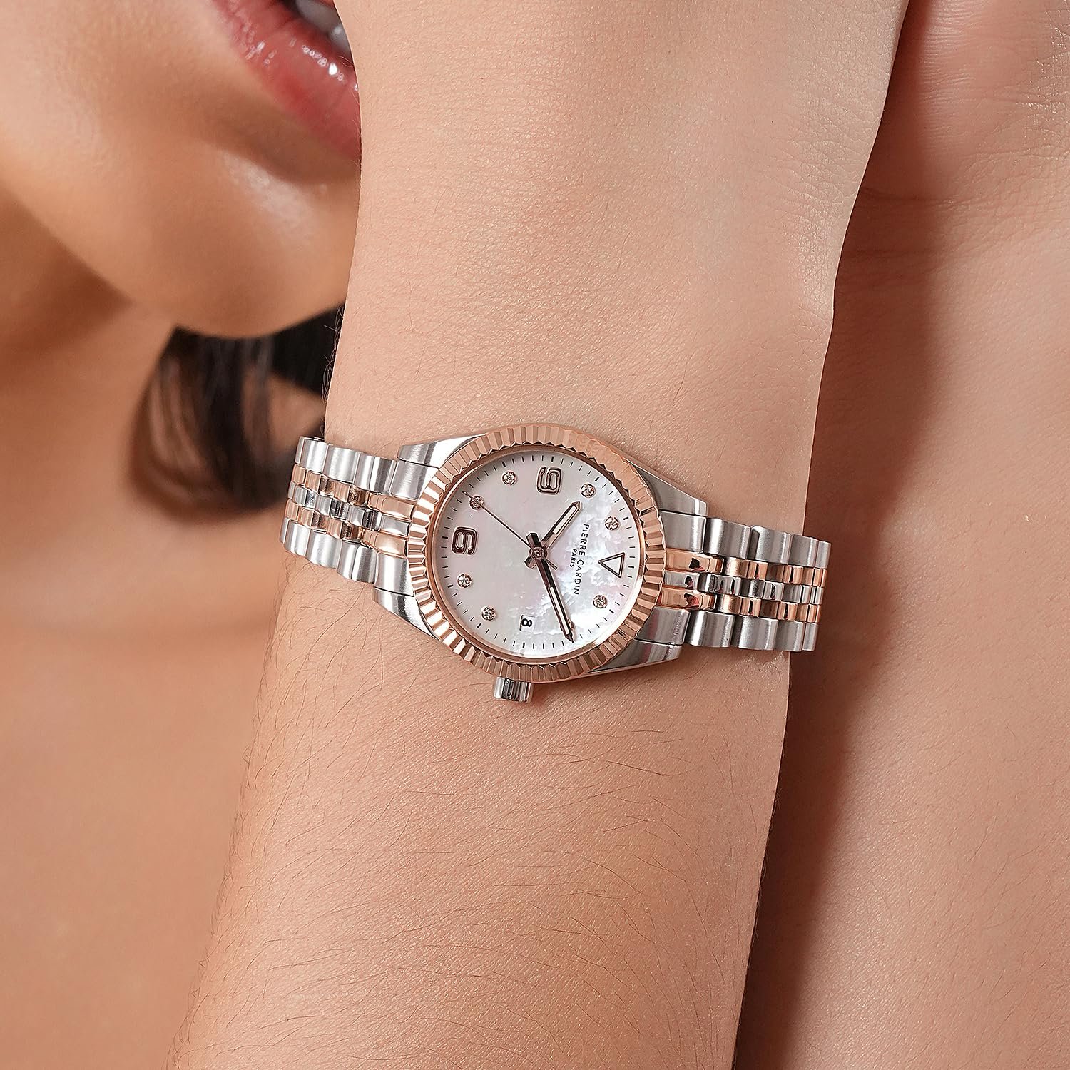 Женские часы Тип Pierre Cardin Op
éra Timbre CF.1012.MU Twotone White MOP, разноцветный, разноцветный, Браслет, фото №8 Женские часы Тип Pierre Cardin Op
éra Timbre CF.1012.MU Twotone White MOP, разноцветный, разноцветный, Браслет, фото №8