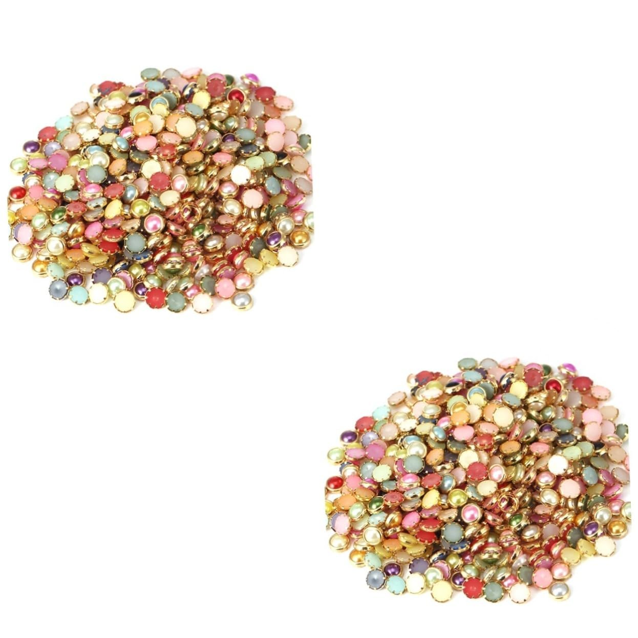 Стрази Круглі minkissy 2000шт Різнокольорові, фото №1