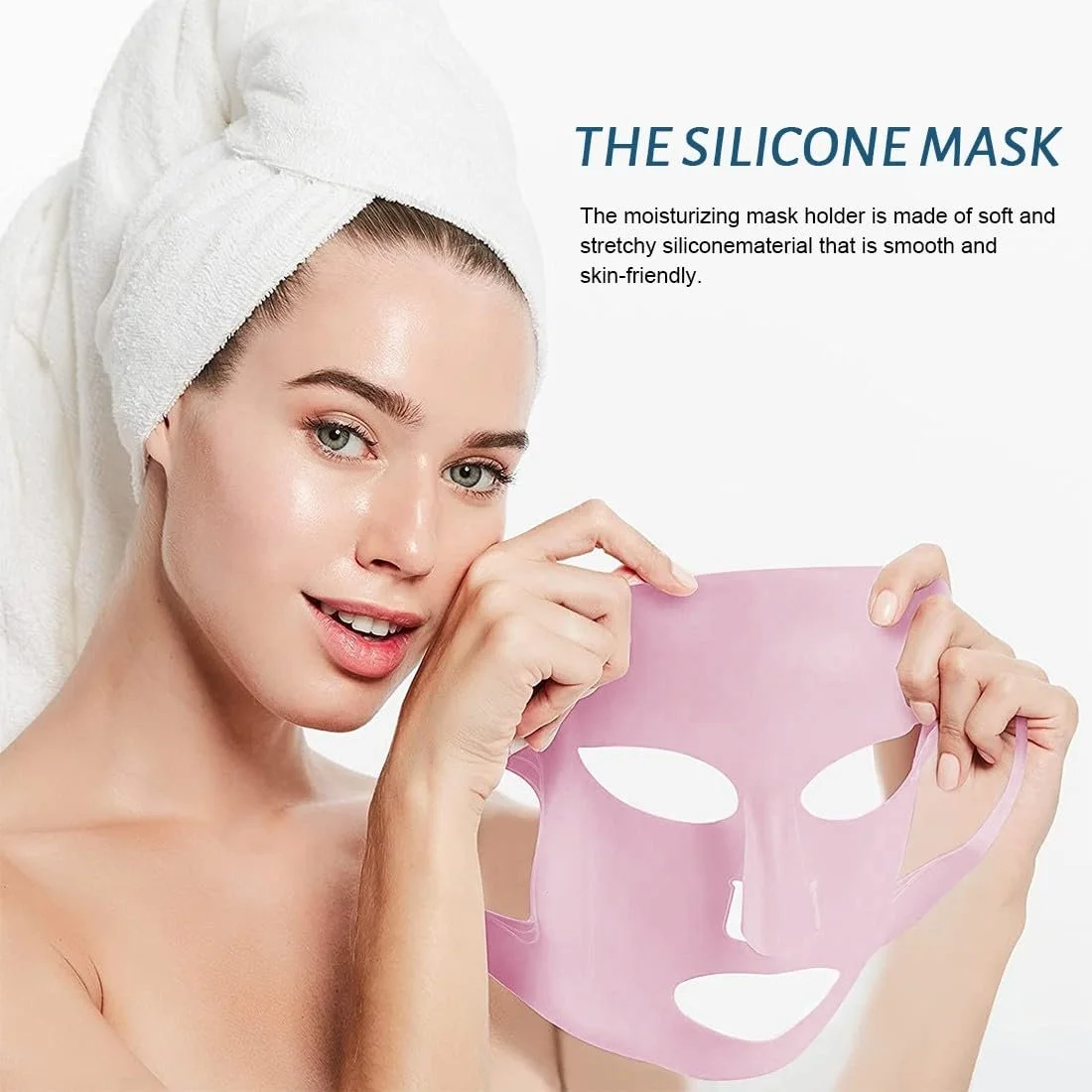 Маска для обличчя NJCXOLA 2 шт Багаторазова силіконова, фото №4