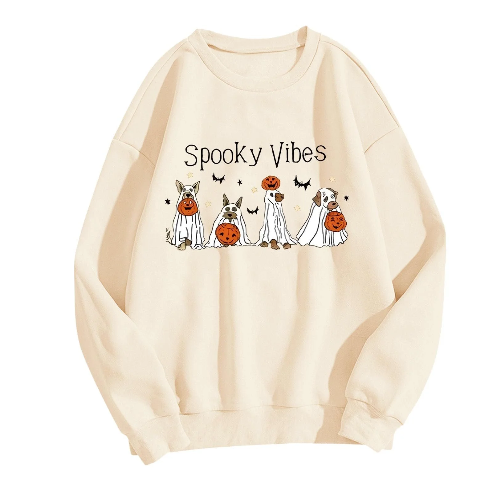 Свитшот Gwnauz Хэллоуин Винтажный с принтом скелета Женский, фото №1