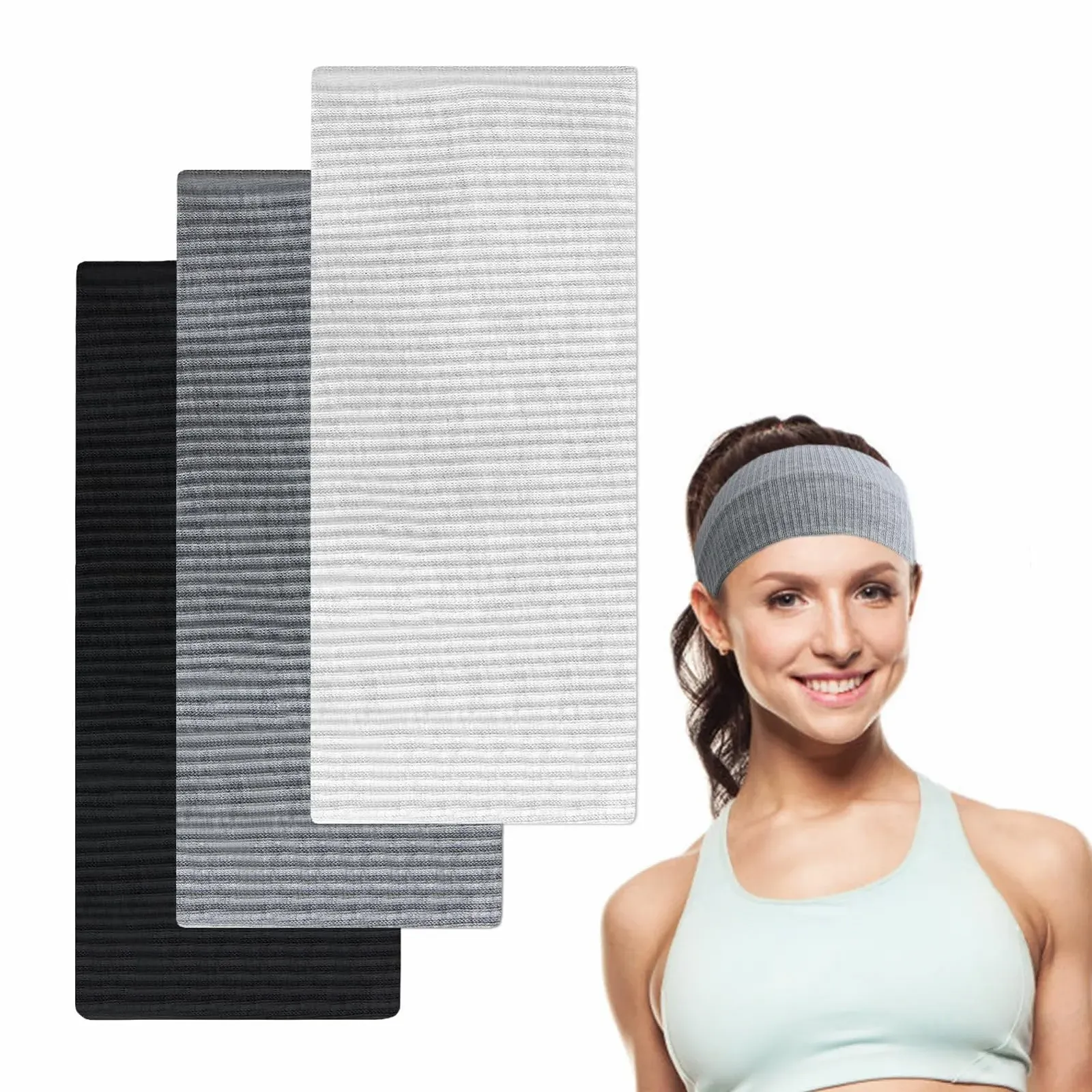 Пов'язка на голову Yoga, набір 3 шт., фото №1 Пов'язка на голову Yoga, набір 3 шт., фото №1