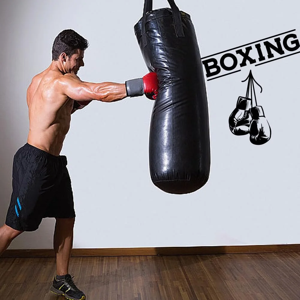 Наклейка на стіну вінілова SUPERDANT Boxing Gloves чорна, фото №4 Наклейка на стіну вінілова SUPERDANT Boxing Gloves чорна, фото №4