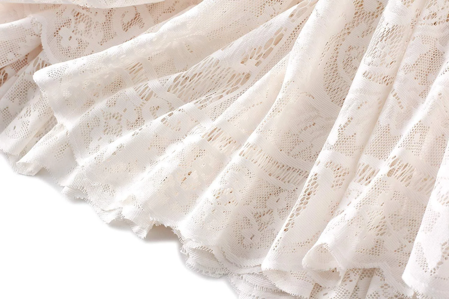 Спідниця A-силуету E-girl S0851 Максі з квітковим мереживом, фото №4