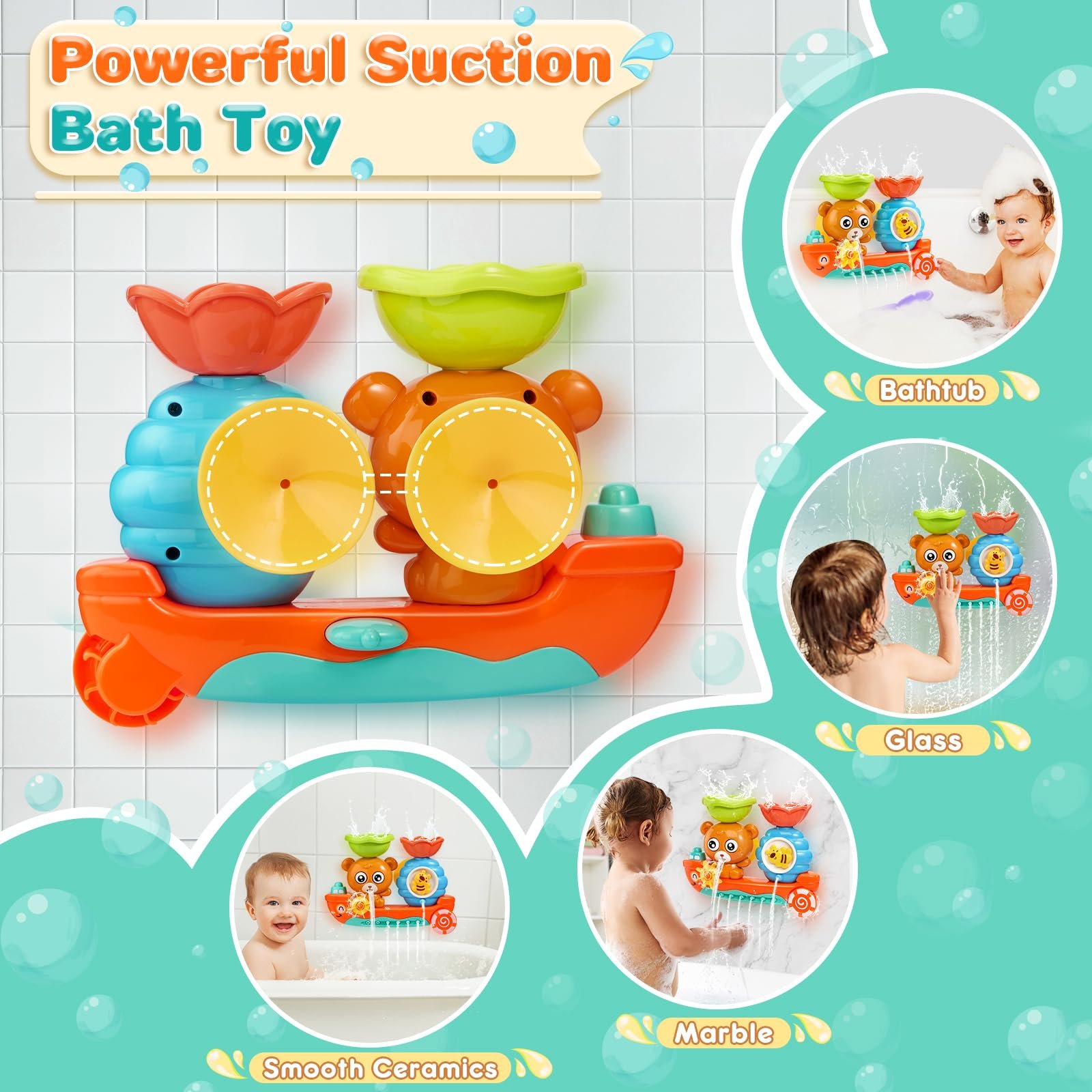 Іграшка для ванни Ведмідь для дітей, фото №4