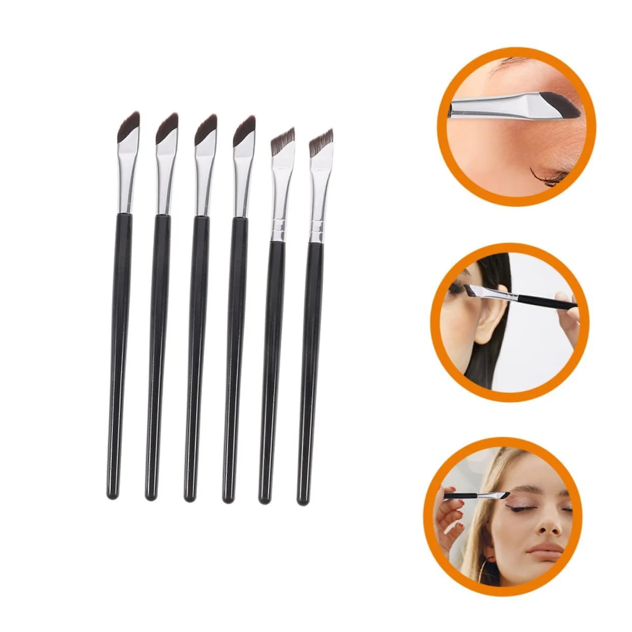 Кисти VINTORKY для кремовых и жидких текстур, для теней, для подводки глаз, фото №6