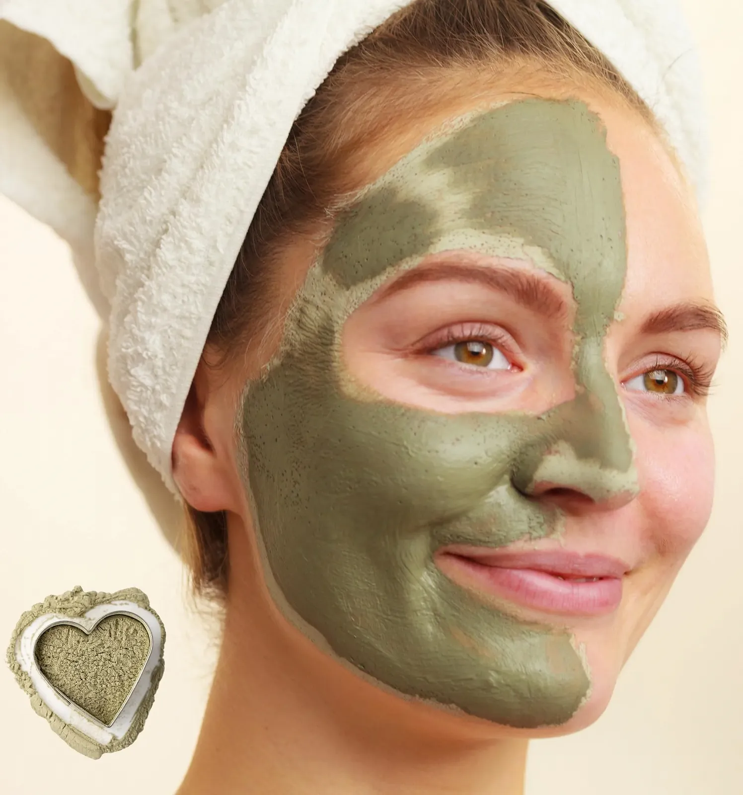Зелена Глина Пудра для Маски для Обличчя, Волосся та Тіла - Детокс та Очищення - 100% Натуральна, 250 г, фото №4