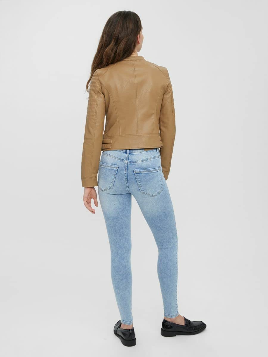 Куртка VERO MODA VMLove Жіноча Штучна Шкіра Байкерський Стиль, фото №3