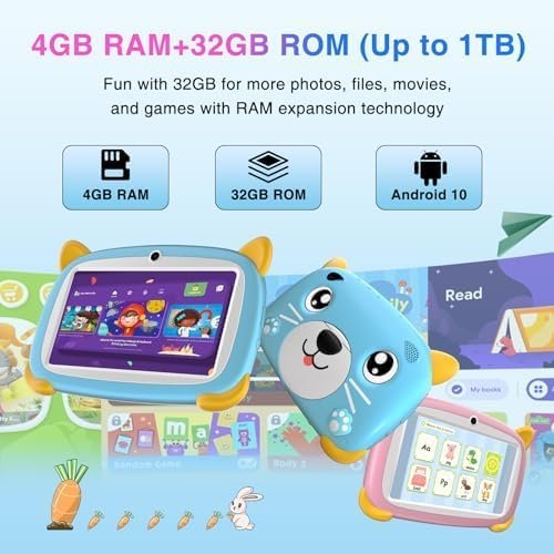 Планшет 7" DOOGEE U7 (2+2)/32GB 4 ядра Android 10 Pink, фото №5 Планшет 7" DOOGEE U7 (2+2)/32GB 4 ядра Android 10 Pink, фото №5