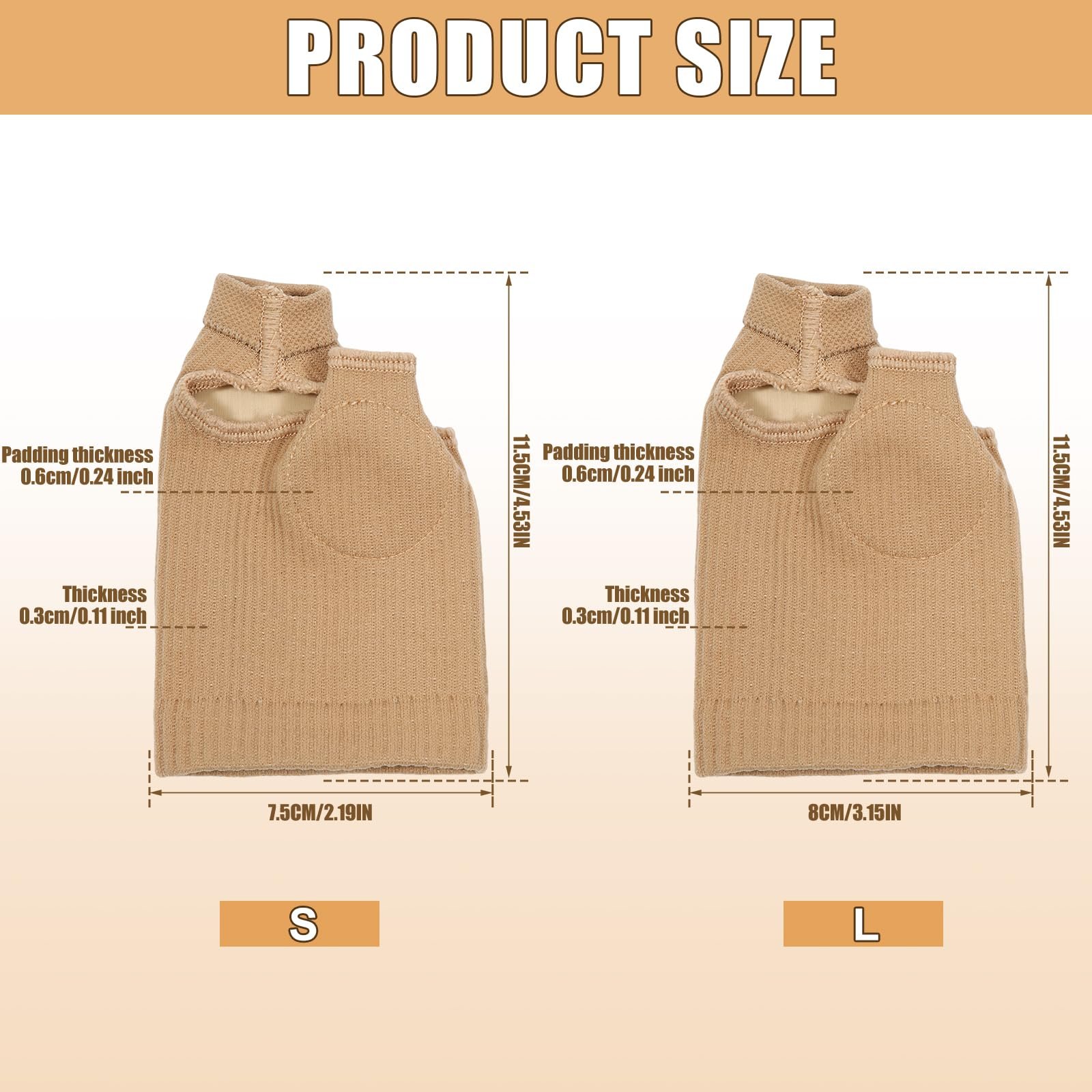 Подушечки для захисту великого пальця стопи Покращені, фото №2