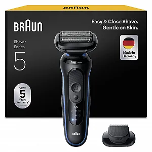 Електробритва Braun Series 5 52-B1200si 50 хв автономної роботи з прецизійним тримером Синій - Фото 1