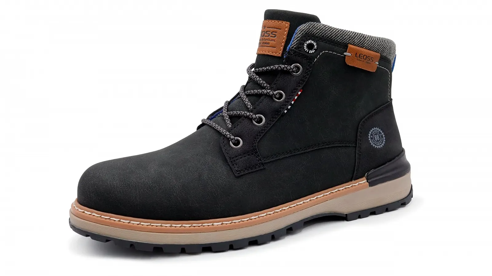 Мужские ботинки LEOSS Original Cosy Нескользящие Классические, фото №2