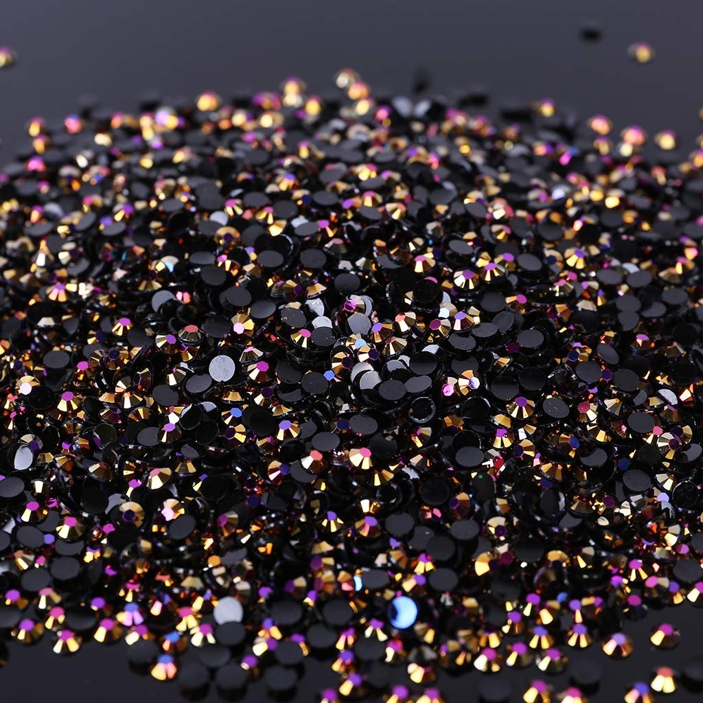 Круглі стрази Чорний Кристал 3 мм, 5000 шт, фото №5