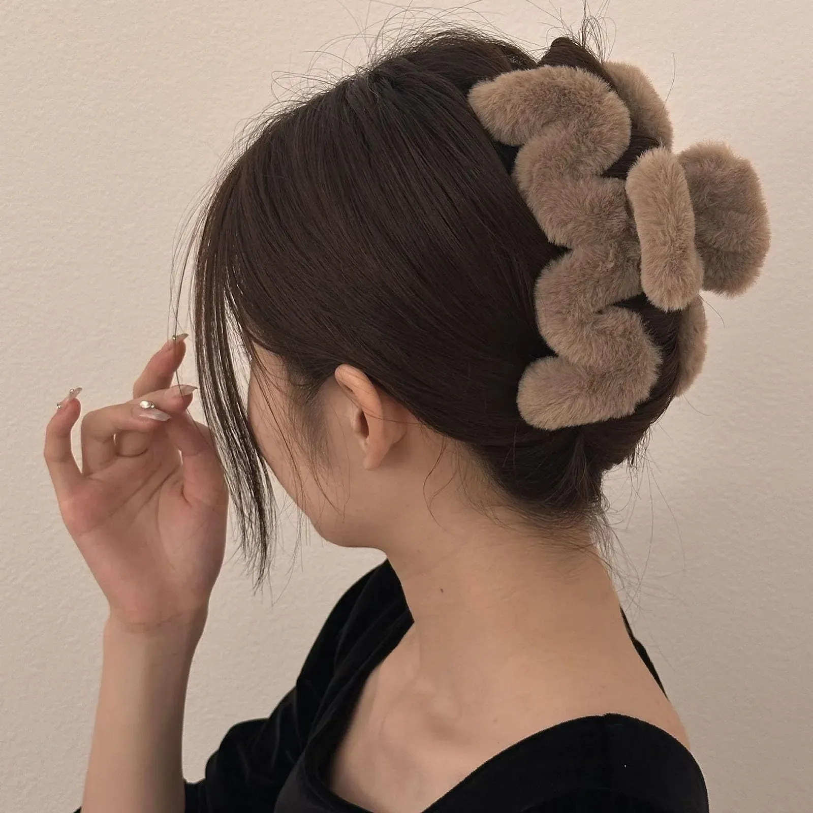 Заколка для волос Пушистая волнистая, фото №9