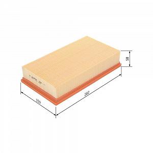 Воздушный фильтр BOSCH 1 457 433 263 для GMC SAAB SCANIA - Фото 1