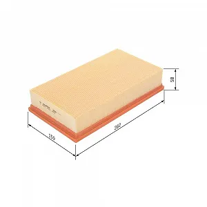 Повітряний фільтр BOSCH 1 457 433 263 для GMC SAAB SCANIA - Фото 1