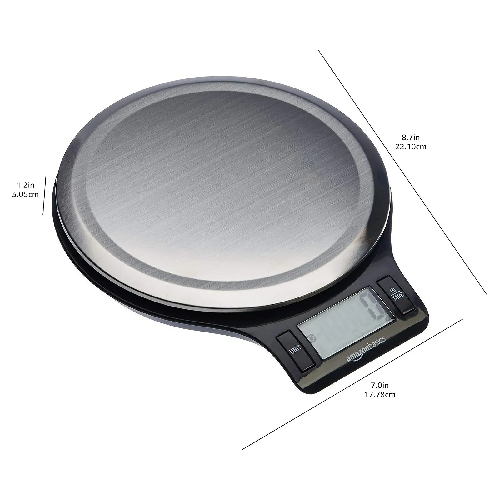 Кухонні ваги Amazon Basics Цифрові LCD Нержавіюча сталь BPA Free, фото №7