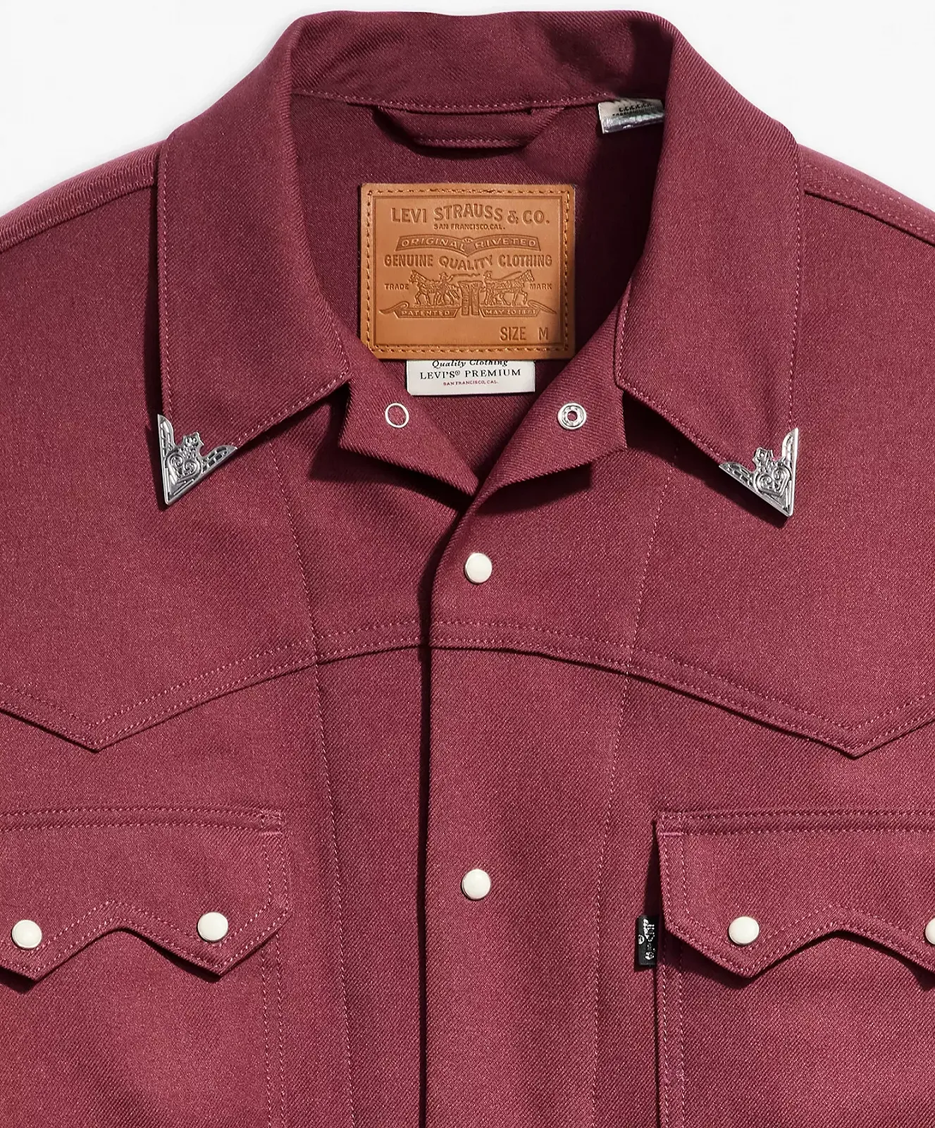Мужская куртка Levis - Western Trucker C Red Mahogany - L, фото №7