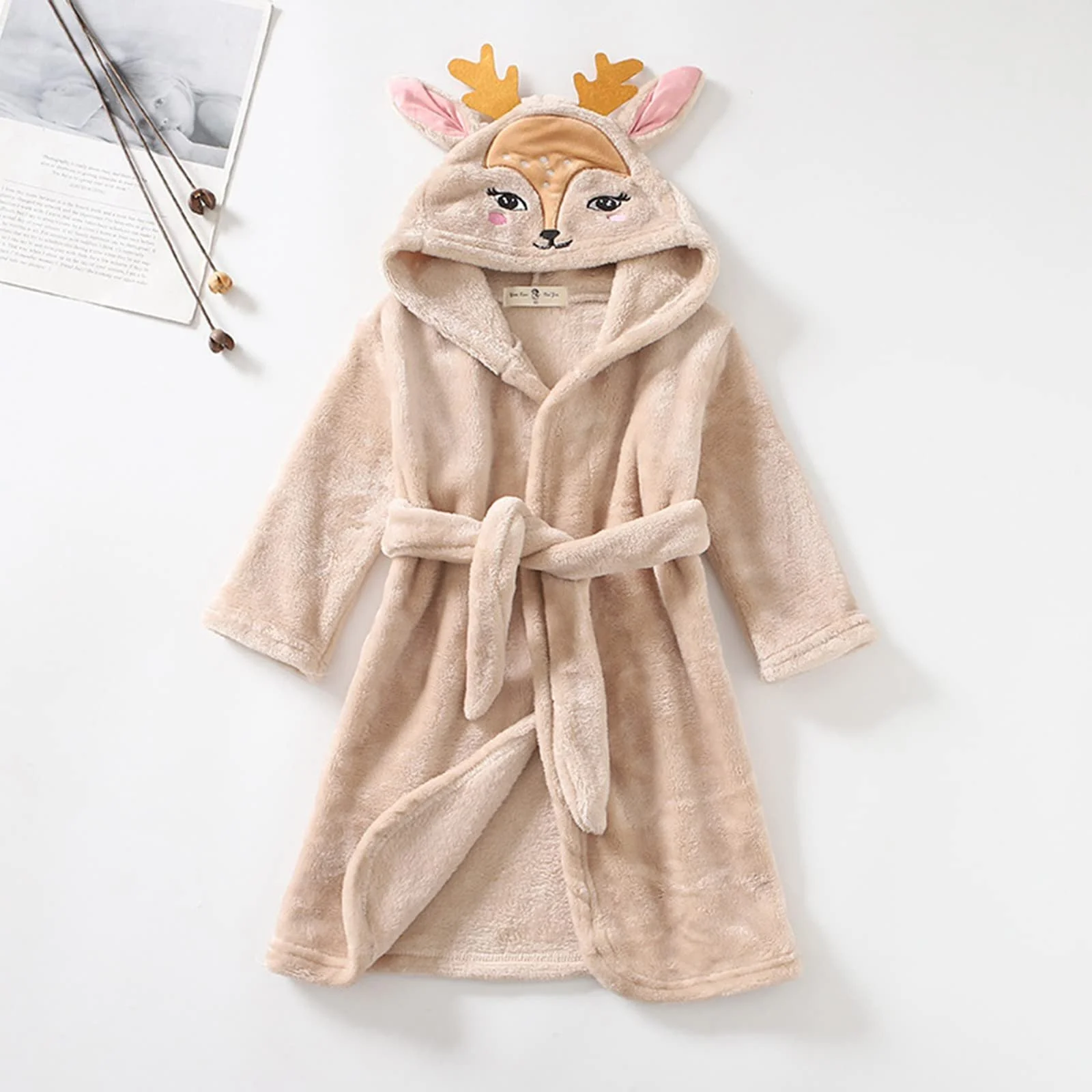 Халат дитячий мультяшний для хлопчиків та дівчаток з капюшоном, теплий фланелевий, м’який, з мікрофібри, фото №2 Халат дитячий мультяшний для хлопчиків та дівчаток з капюшоном, теплий фланелевий, м’який, з мікрофібри, фото №2