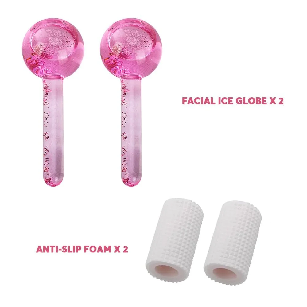Прилад для тонізації обличчя Mizikuu, 2 шт, крижані кульки для обличчя, шиї та очей, фото №7