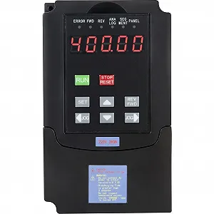 Інвертор зі змінною частотою VEVOR A2-8030 / 3 kW / 0-400 Гц / Векторне керування / 220V / Чорний - Фото 1